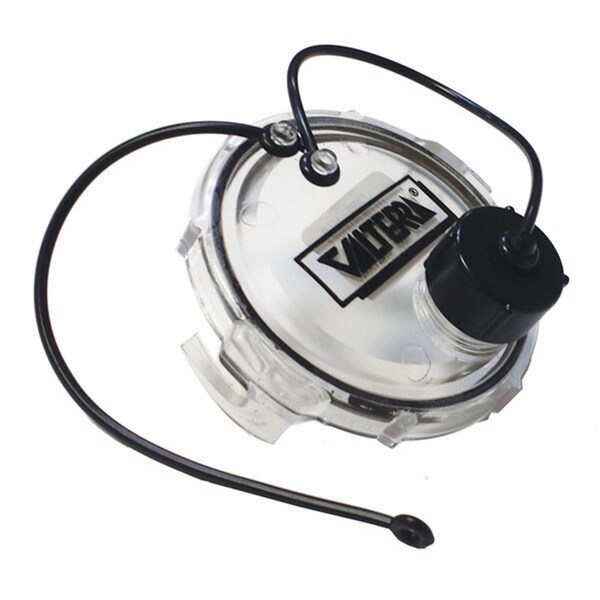 Valterra T1020-1CLRVP Waste Valve Cap - 3" with Capped 3/4" GHT, Clear, Carded T1020-1CLRVP - main